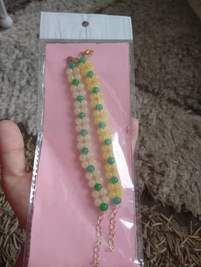 Lemon and Yellow bead bracelets