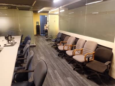 SEMII FURNISHED OFFICE IS AVAILABLE ON THE RENT INTHE 24/7 COMMERCIAL BUILDING AT SHAHRE E FAISAL