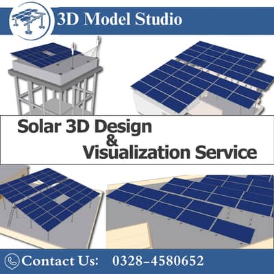 3D Visualization Service/ 3D Sketching/ Architcher/3D Solar design