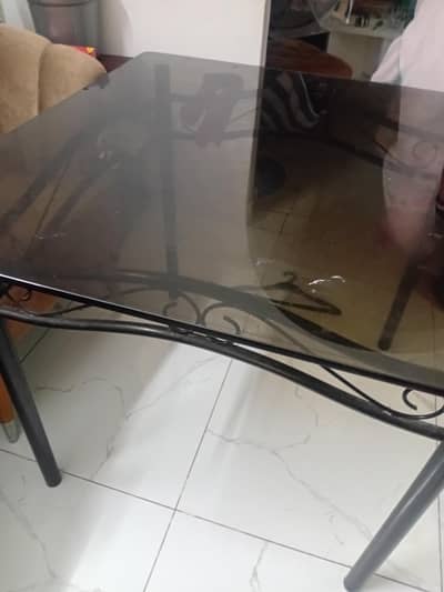 Dining table with  chairs stools