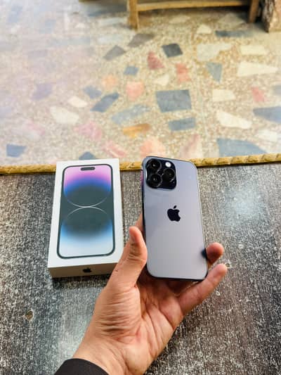 iphone 14 Pro with Box 128GB Physical eSim 91 Health All Sims Working