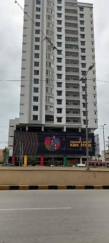 3 Bed DD Huge Flat Available For Sale DD Tower At Prime Location Of Shaheed E Millat Road