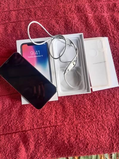 iphone x 64 GB full box all accessories