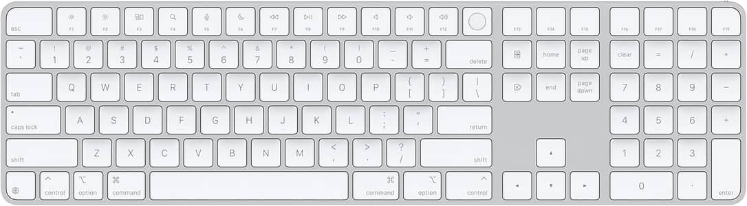 Apple Magic Keyboard with Touch ID and Numeric Keypad for Mac
