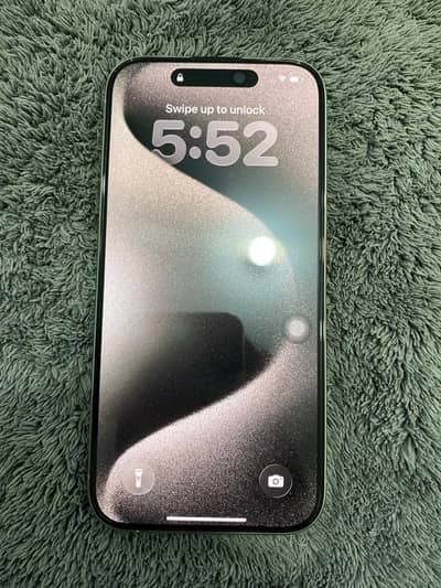 iPhone 15 Pro 256gb natural titanium PTA approved – 86% battery