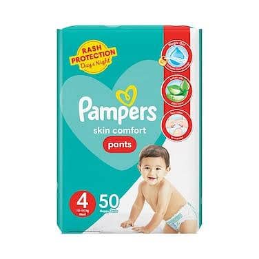 Buy Pampers Skin Comforts Pants Size 4 (10 - 14 kg) 50 pcs . . .