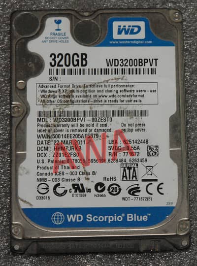 320 GB Hard Drive 100% health call only whatsapp