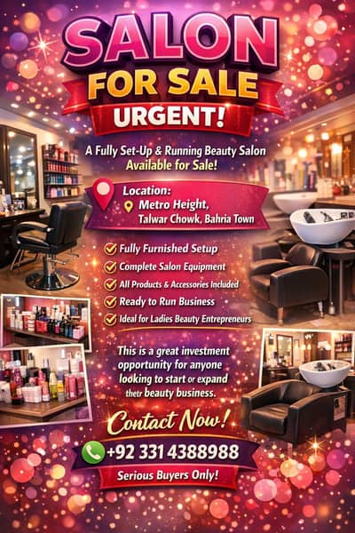 Beauty Saloon for sale