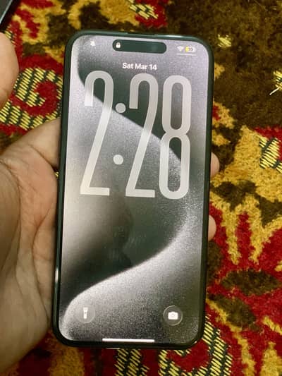 iPhone 15 Pro Max 256GB JV – 10/10 Condition – With Box & Cable