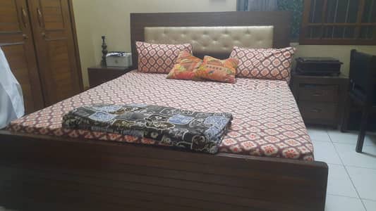 Complete King Size Bedroom Set – Bed, 8” Mattress, Cupboard, Dressing