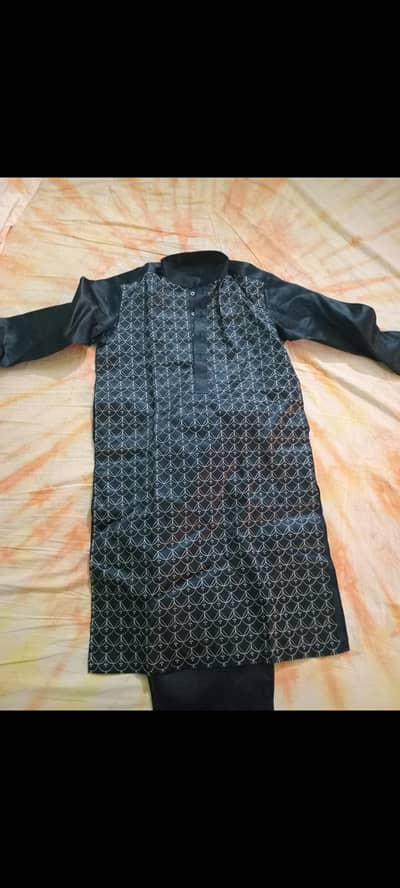 Redimate gents wear shalwaar kameez emboidery working on it shinning