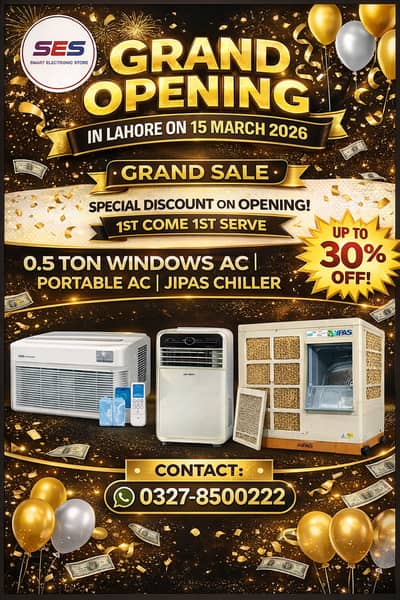 Windows AC Portable AC JIPAS CHILLER Grand Opening in Lahore