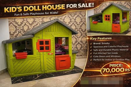 Smoby Kid's Doll House | Indoor/Outdoor Playhouse