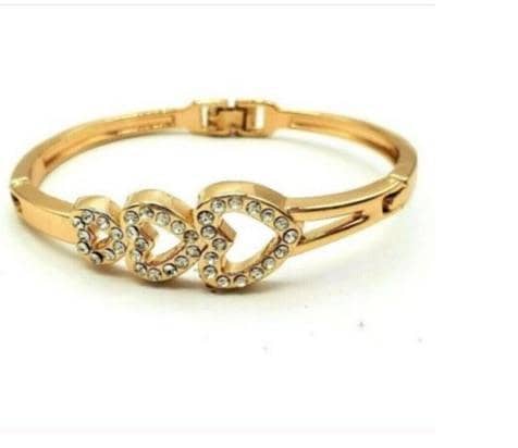 Shiny Gold Bracelet for Women | Gift for Anniversary or Birthday 1 Pcs