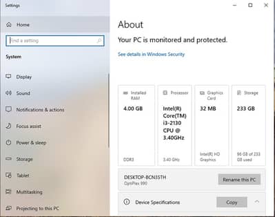 computer core i3 2nd generation with LCD key board and mouse conmplete