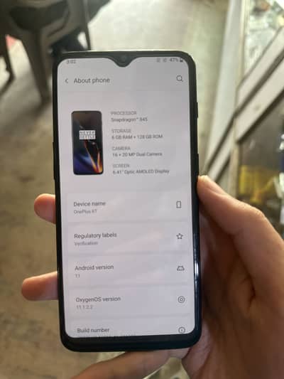 One plus 6t pta approved all ok sat 6 128