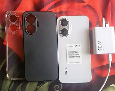 reddmi turbo 4 pro with original 90 watt charger and  back covers