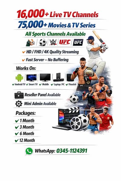 FAST 4K IPTV SUBSCRIPTION NETFLIX YUTUBE PREMIUM