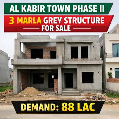 3 Marla Grey structure House for sale Prime location of E block  Near to main boulevard, near to School , near to masjid.