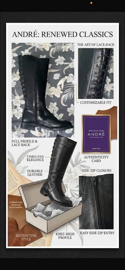 "André The Timeless Silhouette/ Knee-High Riding Boots