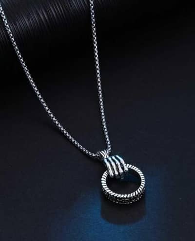Silver Color Boys Chain Necklace