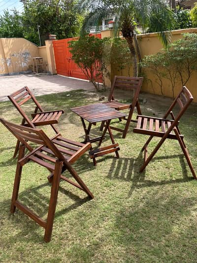Brand New Outdoor Wooden chairs and table