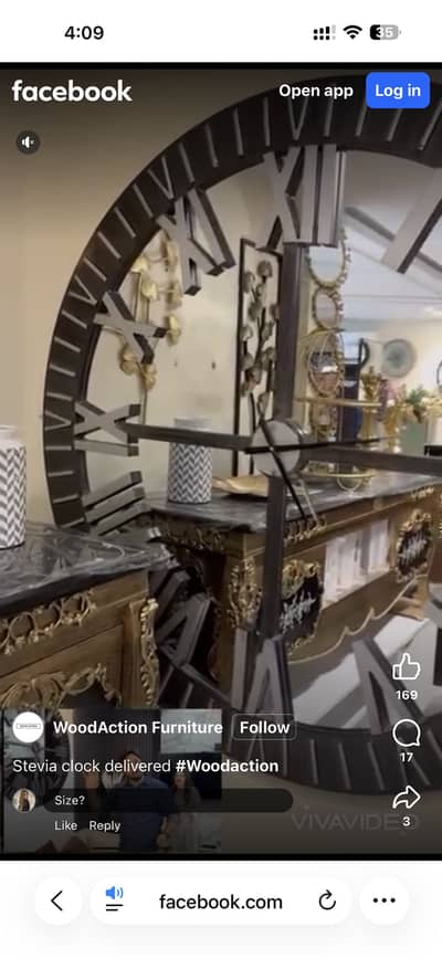 Stevia Clock | Big Size wall Clock 4 feet x 4 feet