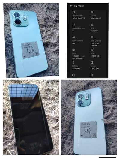 All ok foll box 4+4 GB 124 GB 5000 mah battery all ok 10 by 9.5