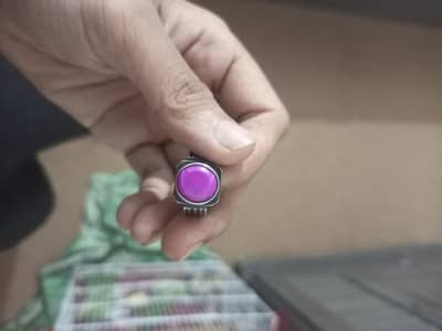 Pink Opel for sell Ring chadi mai bani hui hai 7 8 c ka stone hai