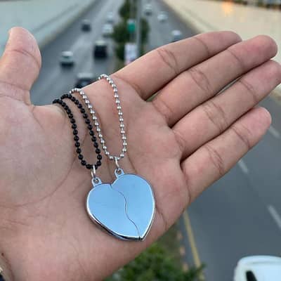 Stainless Steel Magnetic Heart Couple Necklace ph 03270544199