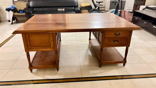 A pure Burma teak wood table,