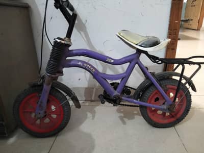 kids cycle purple colour foam tires metal boady