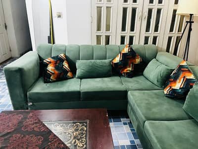 L shaped sofa
