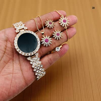 *With Jewellery Organizer Box (Random Colours)* Adjustable Ring Plus