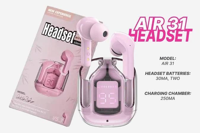 The Air 31 TWS: Unleash Savage Bass & Transparent Style
