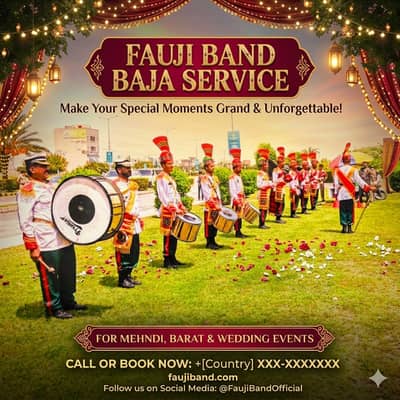 Fauji pipe band / Wedding Fuji Band & Dhol Master / Pipe Band services