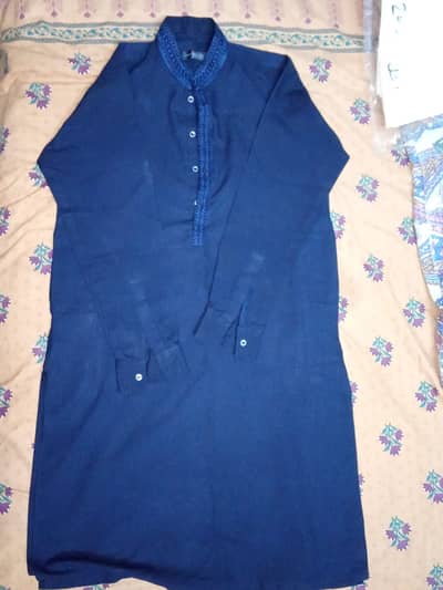 MaazJee Blue Shalwar Kameez for sale