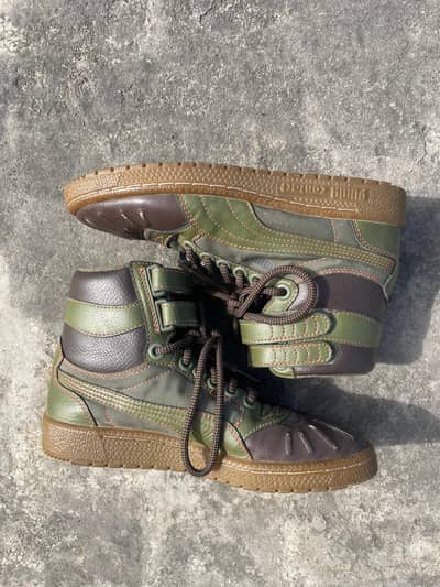 Puma Sky 2 Hi Duck Boot 'Chipmunk Chocolate Brown' Shoes