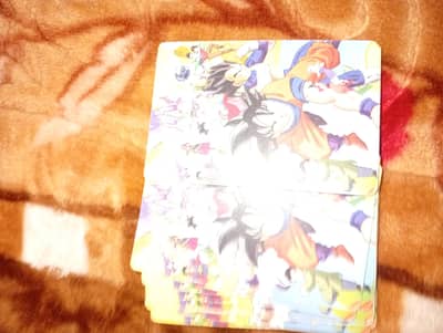 pokemon cards and marval cards and dragons Ball z cades
