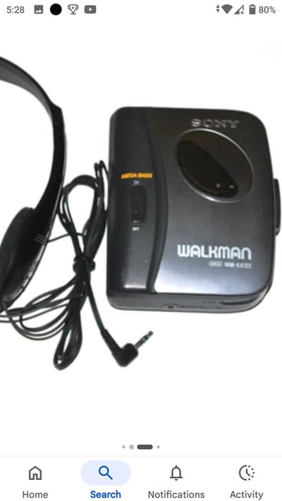 Sony & Philips portable CD & cassette walkman