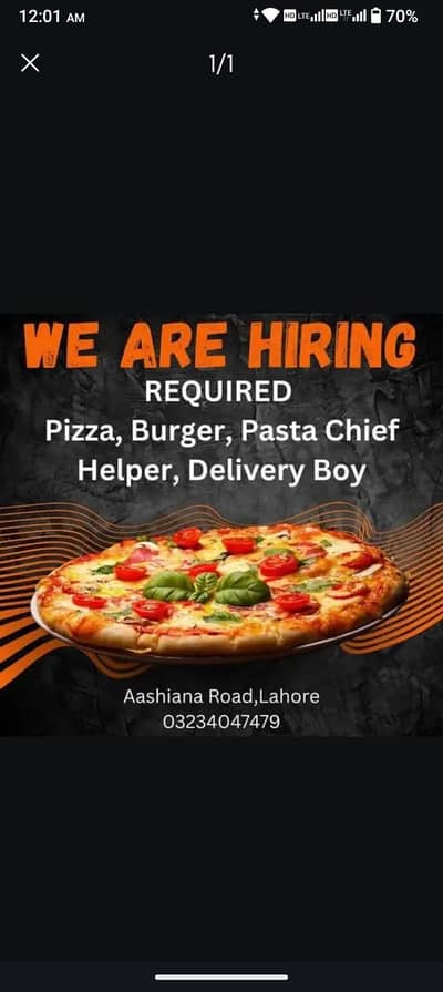 we are hiring, helper and bike rider