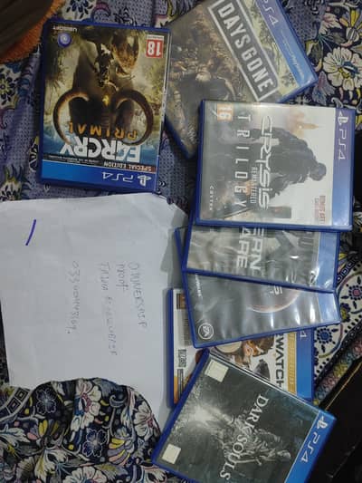 PS4 games used at cheap price different DVDs price
