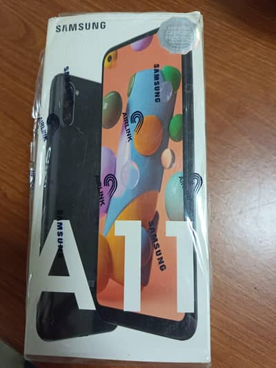 Samsung A11 2gb 32gb black PTA approved dual sim perfect workng box ac