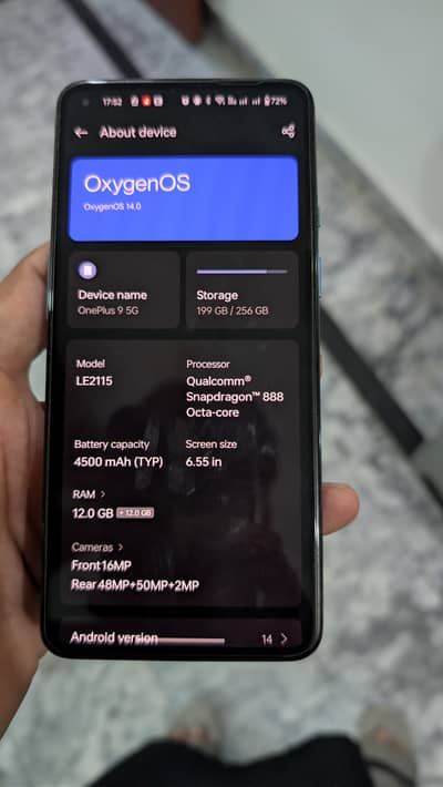 One Plus 9 Blue Color  New Condition