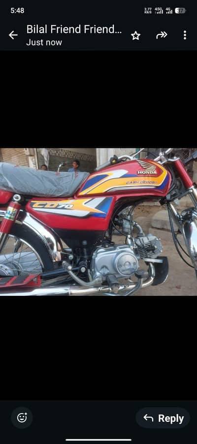 Zero Meter Honda CD 70 2025 Whatsapp; 03059797943