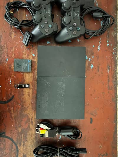 playstation 2 slim  with complete gears