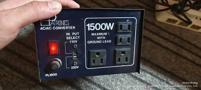 PATRINICS 220 to 110 volt converter pure copper total original l