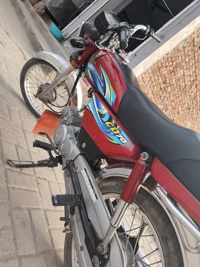 Honda 70cc Red Bike | Maintained, Fit | Urgent Sale