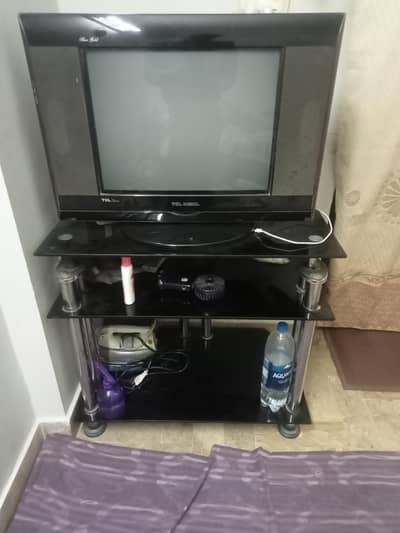 TCL Nobel Tv with trolly in working condition