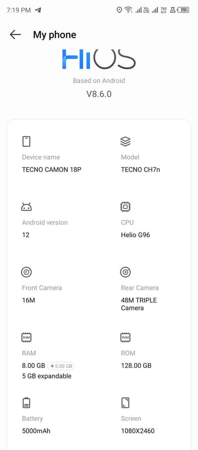 tecno camon 18p 8/128 exchange with good mobile
